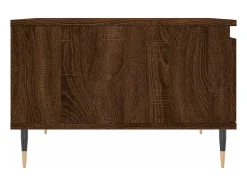 Mesa De Centro| Mesa de centro | Mesa de apoio 55x55x36.5cm derivados madeira carvalho Castanho