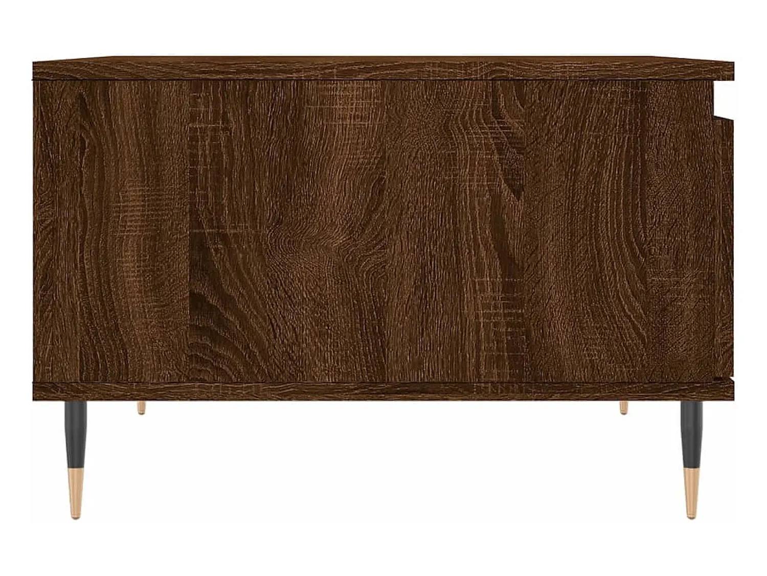 Mesa De Centro| Mesa de centro | Mesa de apoio 55x55x36.5cm derivados madeira carvalho Castanho