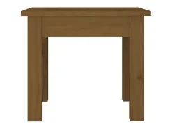 Mesa de centro | Mesa de apoio 35x35x30 cm pinho maciço mel Castanho
