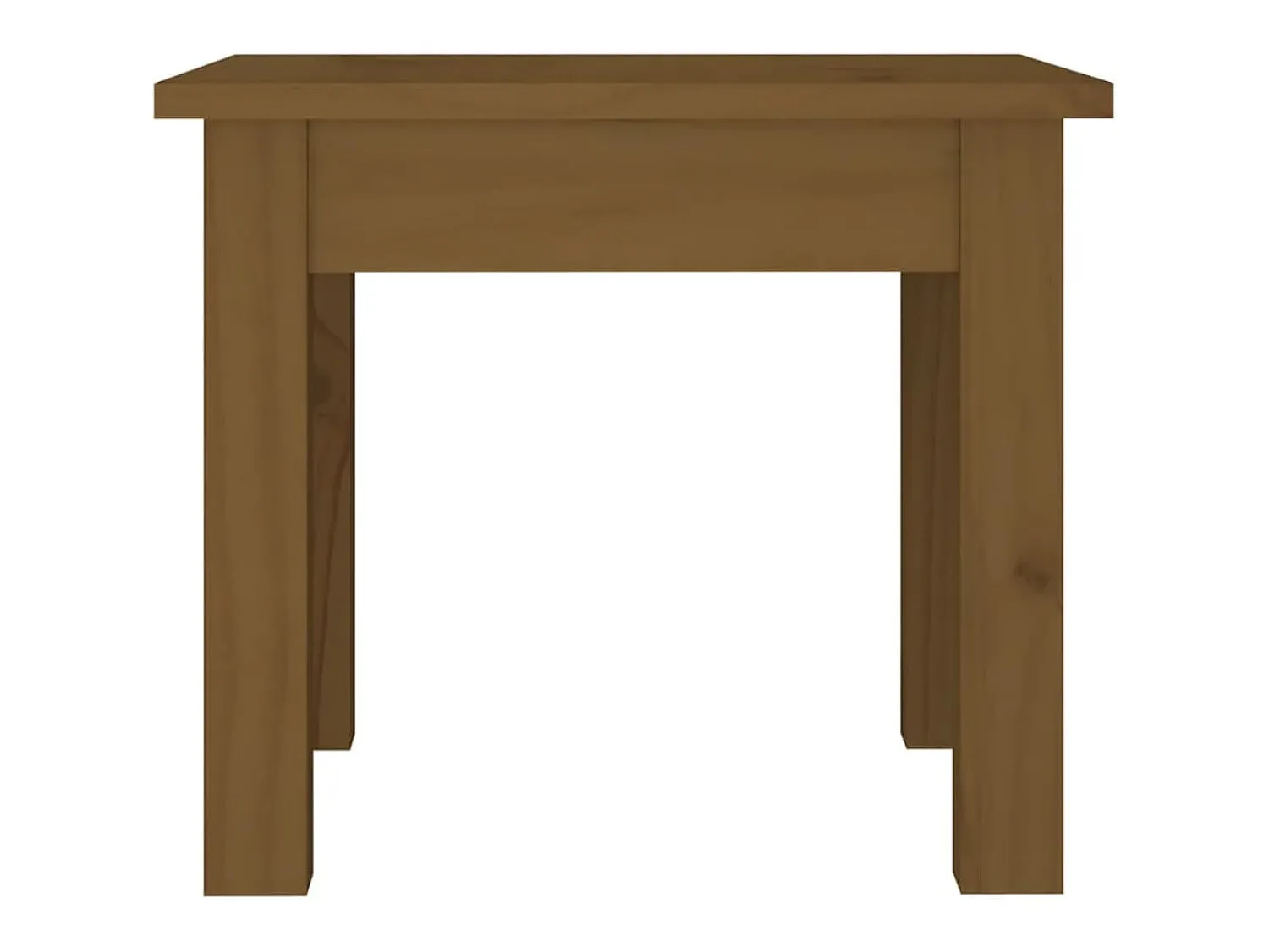 Mesa de centro | Mesa de apoio 35x35x30 cm pinho maciço mel Castanho