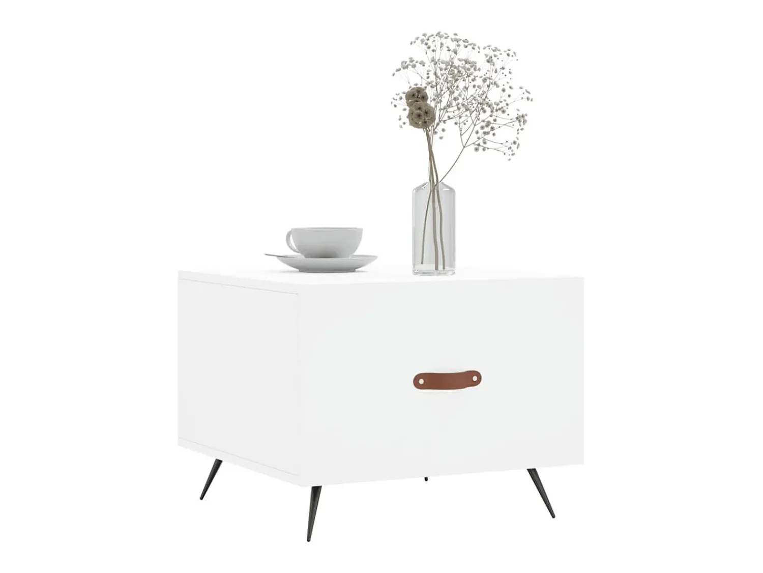 Sale Mesa de centro | Mesa de apoio 50x50x40 cm derivados de madeira Branco