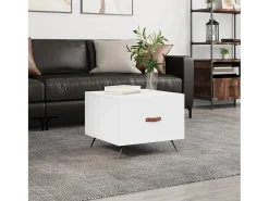 Sale Mesa de centro | Mesa de apoio 50x50x40 cm derivados de madeira Branco