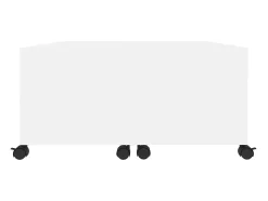 Mesa De Centro| Mesa de centro | Mesa de apoio 75x75x38 cm contraplacado Branco
