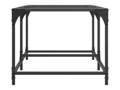Mesa de centro | Mesa de apoio c/ topo em vidro 98.5x50x40 cm aço^ Mesa De Centro