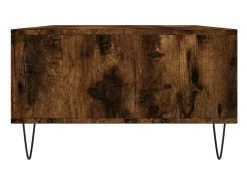 Mesa De Centro* Mesa de centro | Mesa de apoio 104x60x35cm derivados de madeira carvalho fumado Castanho