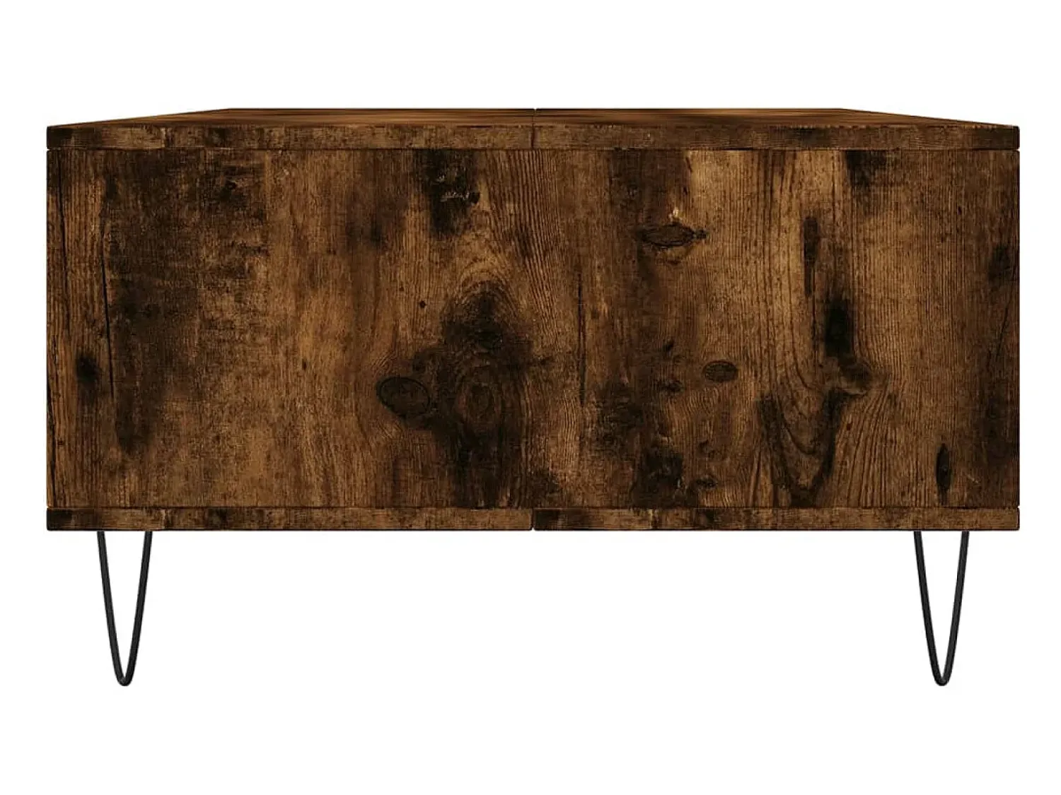 Mesa De Centro* Mesa de centro | Mesa de apoio 104x60x35cm derivados de madeira carvalho fumado Castanho