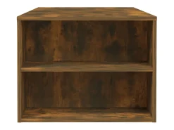 Mesa De Centro* Mesa de centro | Mesa de apoio 102x55x42 cm madeira processada carvalho fumado Castanho