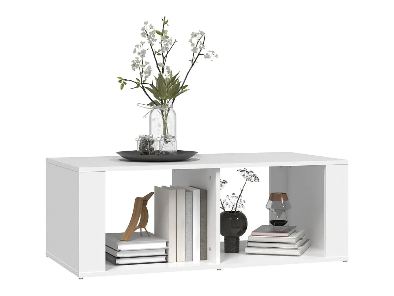 Mesa de centro | Mesa de apoio 100x50x36 cm derivados de madeira^ Mesa De Centro