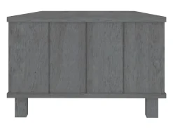 Clearance Mesa de centro | Mesa de apoio HAMAR 100x55x35 cm pinho maciço cinza-escuro Cinzento