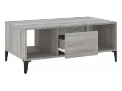 Hot Mesa de centro | Mesa de apoio 90x50x36.5 cm derivados madeira sonoma Cinzento
