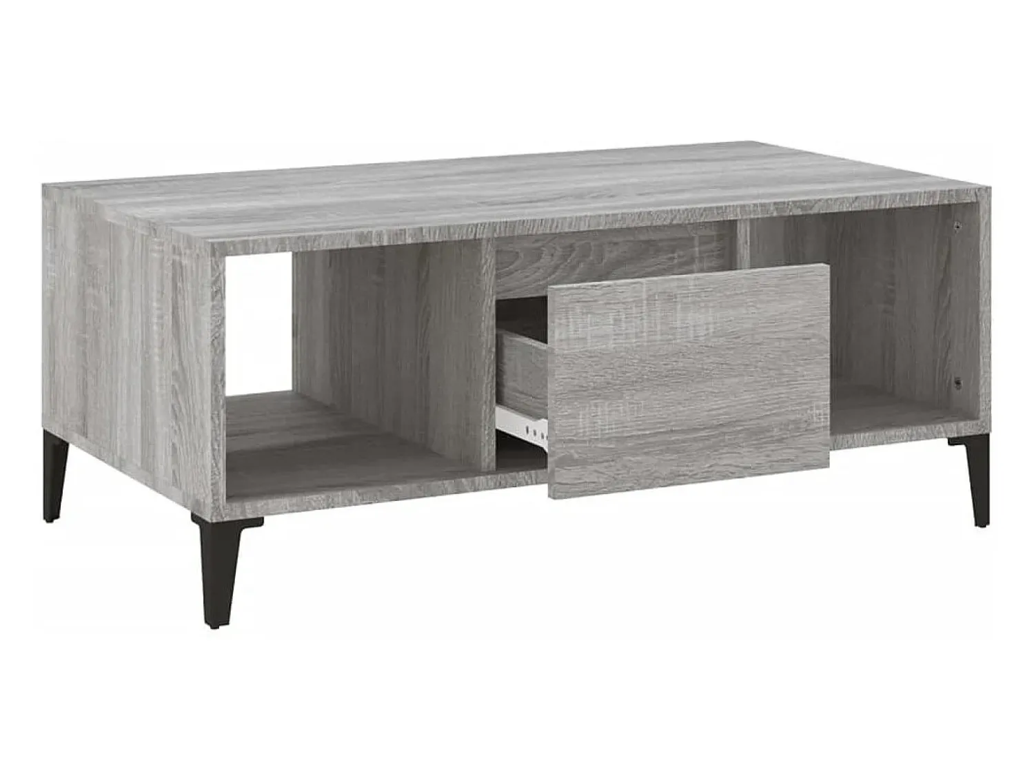 Hot Mesa de centro | Mesa de apoio 90x50x36.5 cm derivados madeira sonoma Cinzento