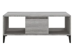 Hot Mesa de centro | Mesa de apoio 90x50x36.5 cm derivados madeira sonoma Cinzento