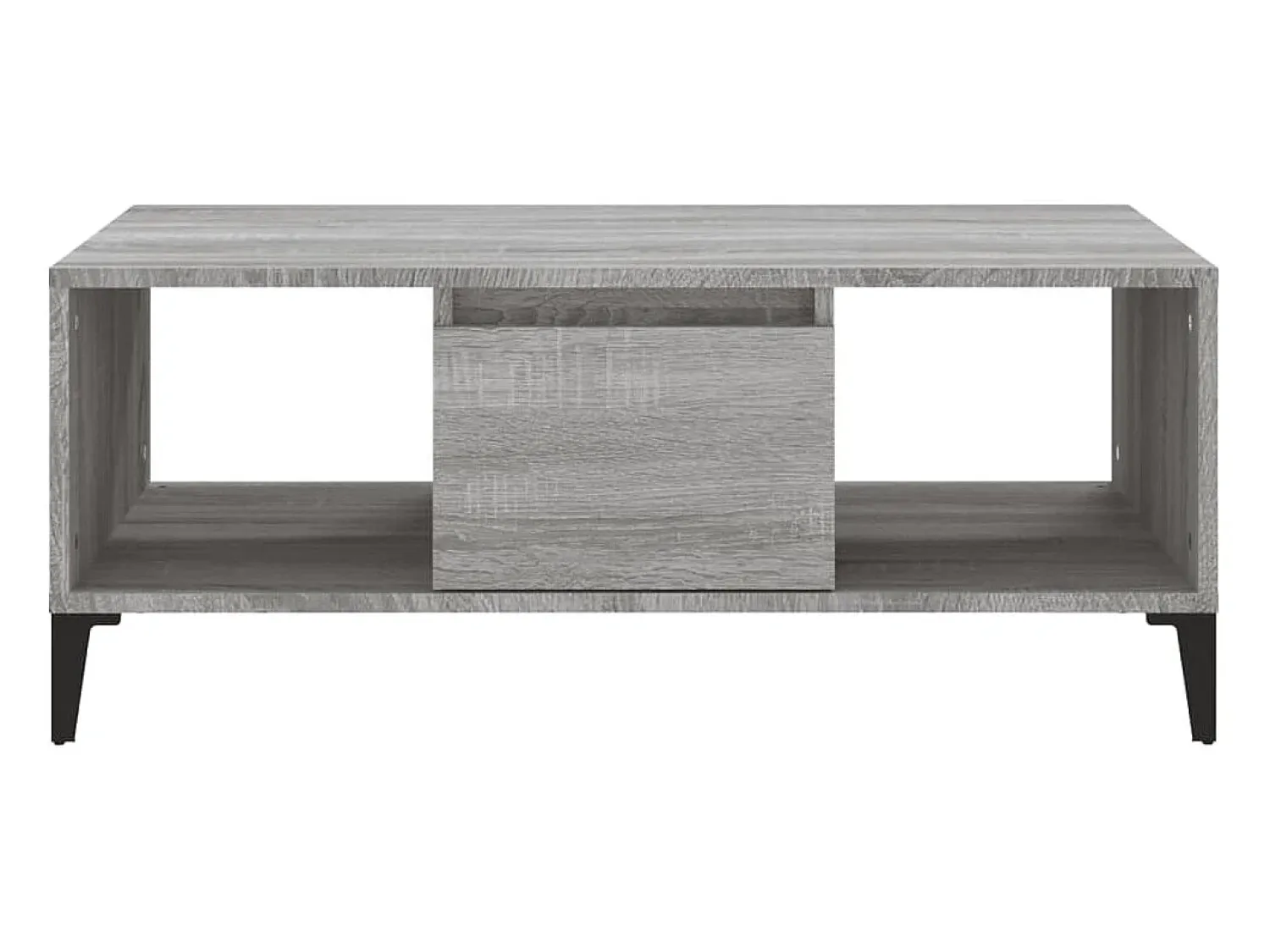 Hot Mesa de centro | Mesa de apoio 90x50x36.5 cm derivados madeira sonoma Cinzento