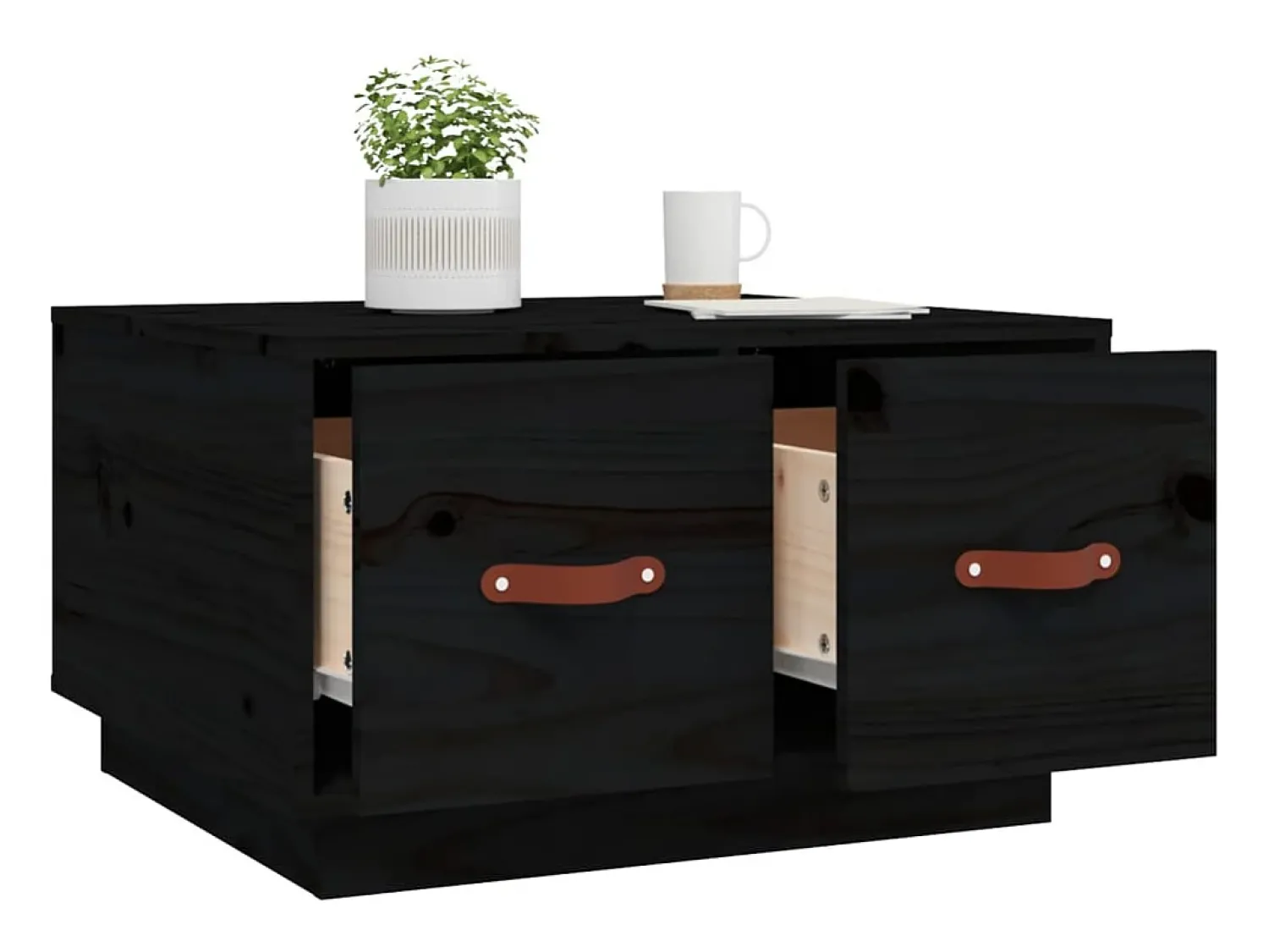 Mesa de centro | Mesa de apoio 60x53x35 cm madeira de pinho maciça^ Mesa De Centro
