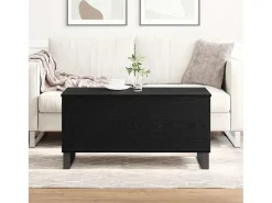 Mesa De Centro| Mesa de centro | Mesa de apoio | Mesa de Café Carvalho 90x44.5x45 cm Preto