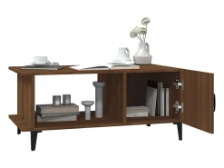 Mesa De Centro* Mesa de centro | Mesa de apoio 90x50x40 cm derivados de madeira carvalho Castanho