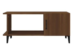 Mesa De Centro* Mesa de centro | Mesa de apoio 90x50x40 cm derivados de madeira carvalho Castanho