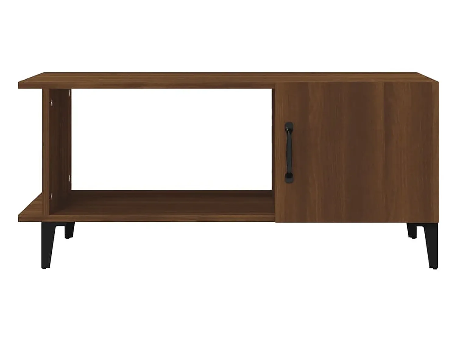 Mesa De Centro* Mesa de centro | Mesa de apoio 90x50x40 cm derivados de madeira carvalho Castanho
