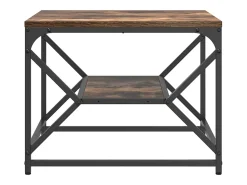 Mesa de centro | Mesa de apoio | Mesa de café Carvalho fumado 51x50x40 cm^ Mesa De Centro