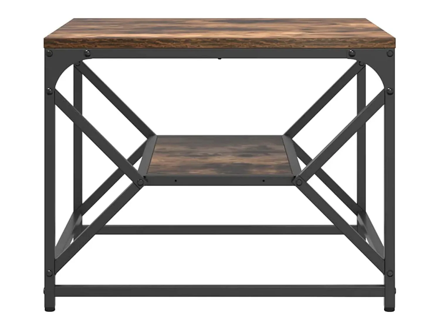 Mesa de centro | Mesa de apoio | Mesa de café Carvalho fumado 51x50x40 cm^ Mesa De Centro