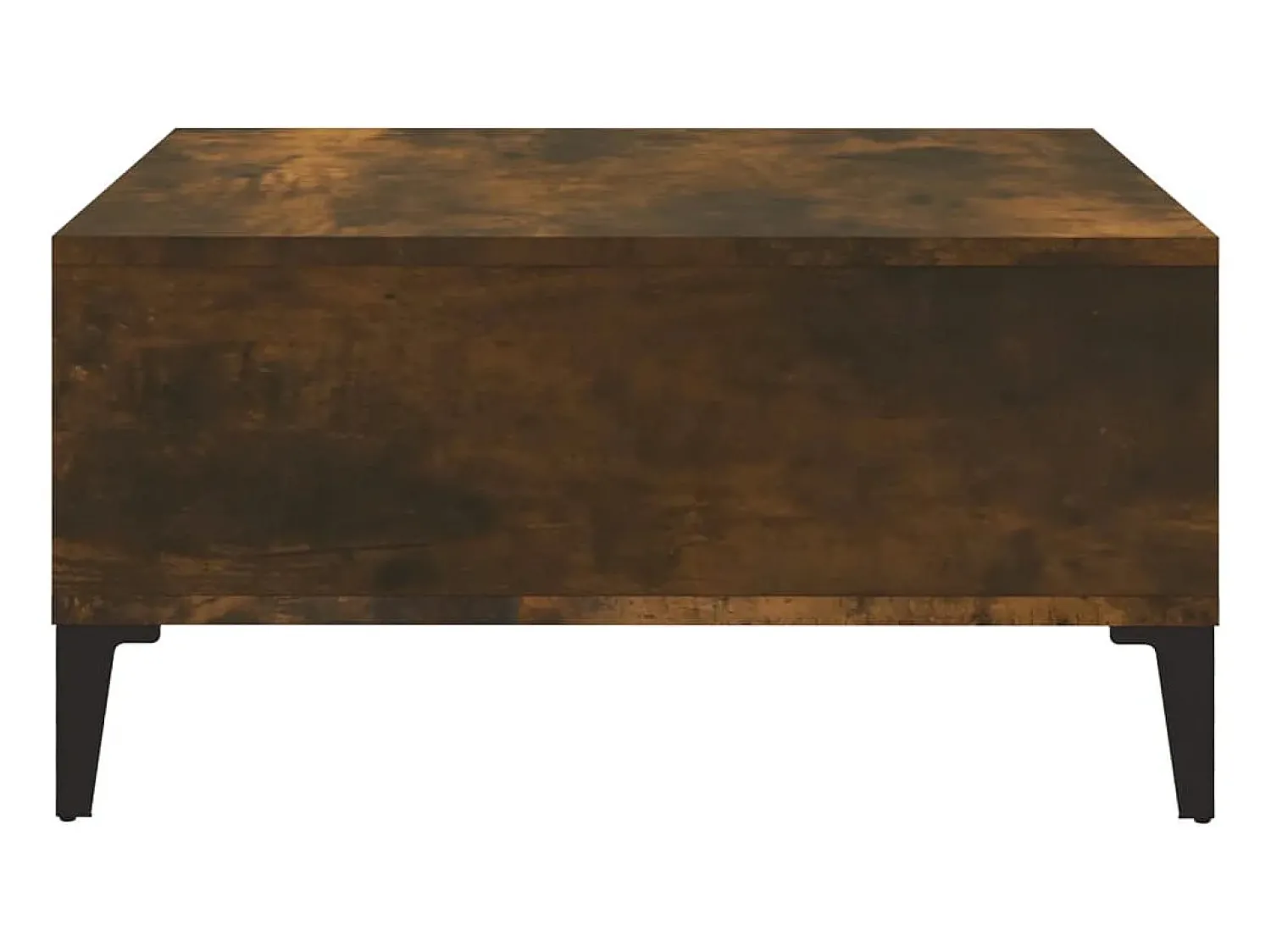 Mesa De Centro* Mesa de centro | Mesa de apoio 60x60x30 cm aglomerado cor carvalho fumado Castanho