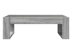 Discount Mesa de centro | Mesa de apoio luzes LED Infinity 90x53x30 cm sonoma Cinzento