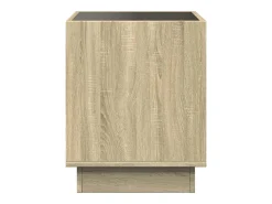 Online Mesa de centro | Mesa de apoio luzes LED Infinity 50x50x50 cm carvalho sonoma Castanho