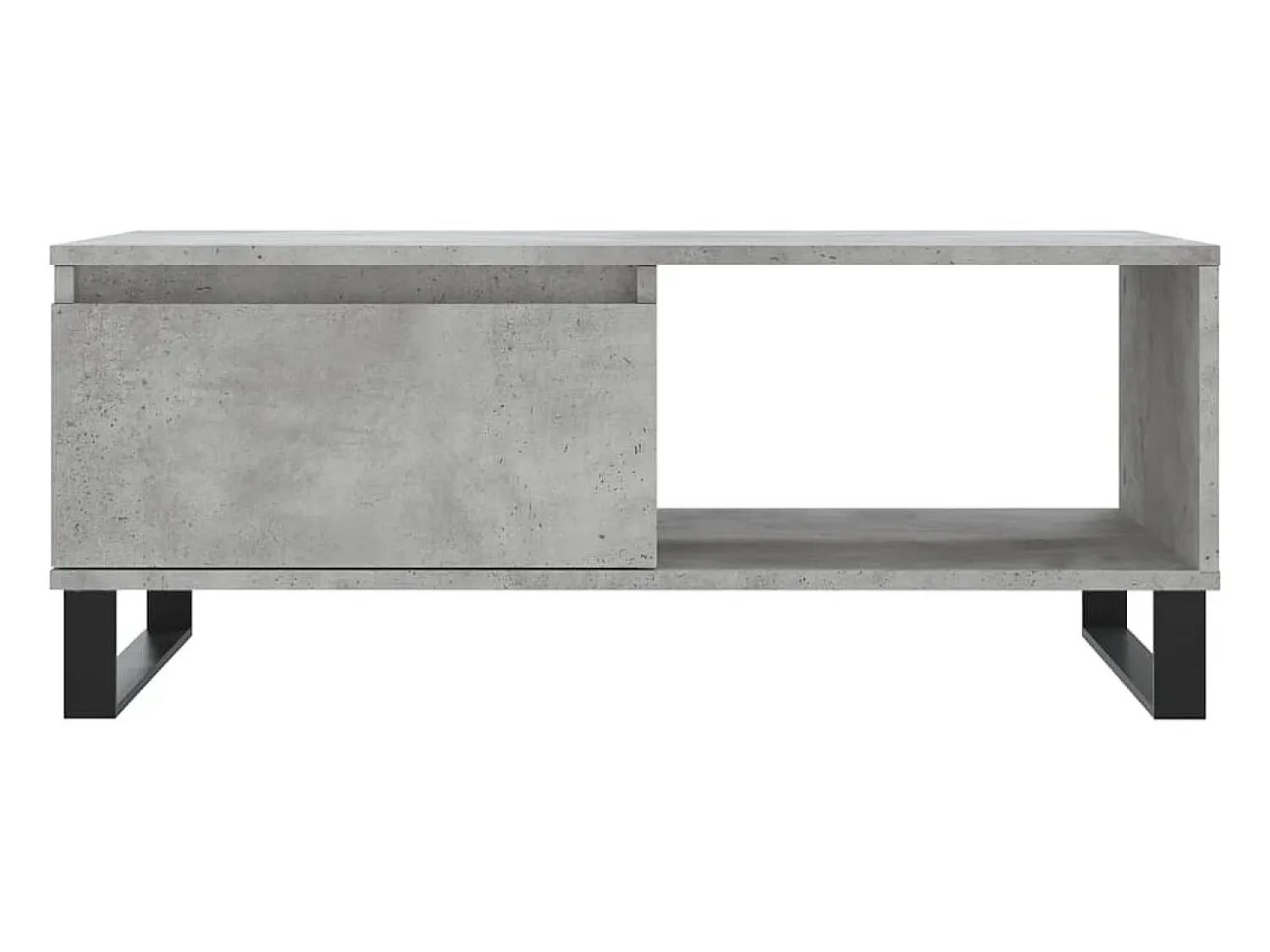Mesa De Centro| Mesa de centro | Mesa de apoio 90x50x36.5 cm derivados madeira cimento Cinzento