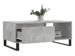 Mesa De Centro| Mesa de centro | Mesa de apoio 90x50x36.5 cm derivados madeira cimento Cinzento