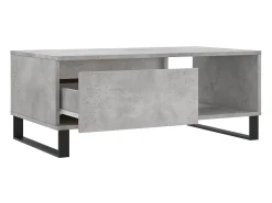 Mesa De Centro| Mesa de centro | Mesa de apoio 90x50x36.5 cm derivados madeira cimento Cinzento