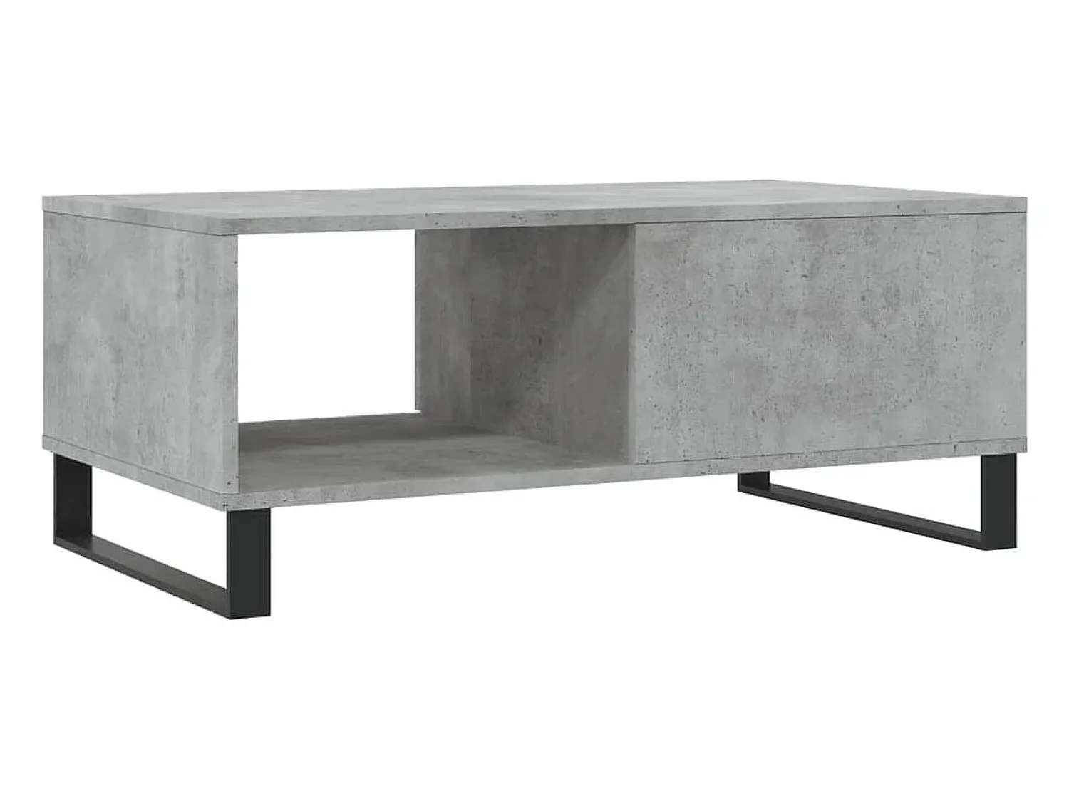 Mesa De Centro| Mesa de centro | Mesa de apoio 90x50x36.5 cm derivados madeira cimento Cinzento