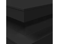 Mesa De Centro| Mesa de centro | Mesa de apoio com luzes LED 90x50x40 cm Preto