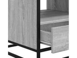 Sale Mesa de centro | Mesa de apoio 100x50x45cm derivados madeira/metal cinza sonoma Cinzento