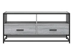 Sale Mesa de centro | Mesa de apoio 100x50x45cm derivados madeira/metal cinza sonoma Cinzento