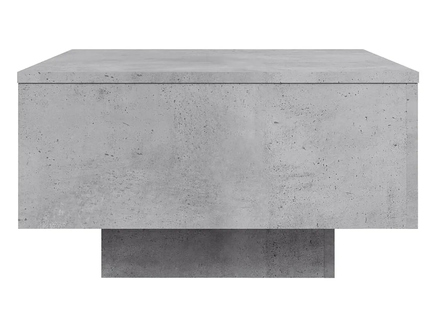 Mesa de centro | Mesa de apoio com luzes LED 55x55x31 cm cimento^ Mesa De Centro