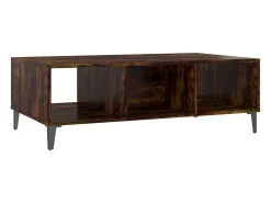 Mesa De Centro| Mesa de centro | Mesa de apoio derivados de madeira carvalho fumado Castanho