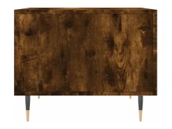 Mesa De Centro* Mesa de centro | Mesa de apoio 50x50x40 cm derivados de madeira carvalho fumado Castanho