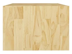 Mesa De Centro* Mesa de centro | Mesa de apoio | Mesa de café 75x50x33.5 cm madeira de pinho maciça Castanho