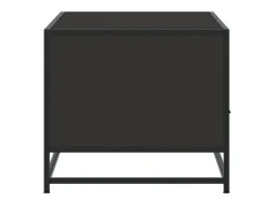 Mesa De Centro| Mesa de centro | Mesa de apoio 100x50x45 cm derivados de madeira/metal Preto