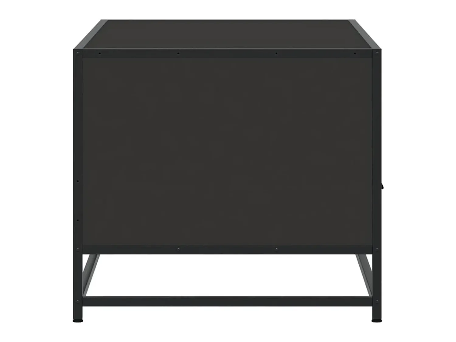 Mesa De Centro| Mesa de centro | Mesa de apoio 100x50x45 cm derivados de madeira/metal Preto