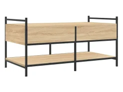 Mesa de centro | Mesa de apoio 99x50x50 derivados de madeira carvalho sonoma^ Mesa De Centro