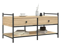 Mesa de centro | Mesa de apoio 99x50x50 derivados de madeira carvalho sonoma^ Mesa De Centro