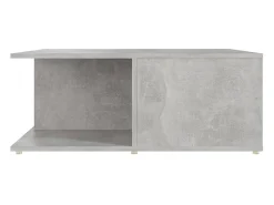 Mesa De Centro* Mesa de centro | Mesa de apoio 80x80x31 cm contraplacado cimento Cinzento