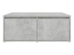 Mesa De Centro* Mesa de centro | Mesa de apoio 80x80x31 cm contraplacado cimento Cinzento