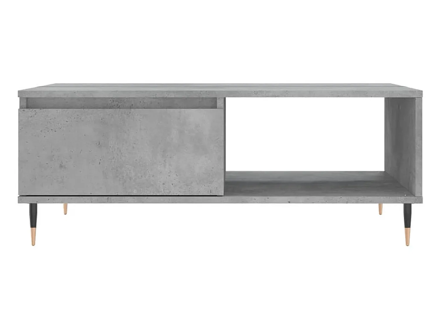 Online Mesa de centro | Mesa de apoio 90x60x35 cm derivados madeira cimento Cinzento