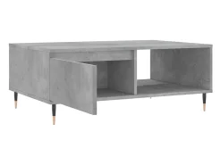 Online Mesa de centro | Mesa de apoio 90x60x35 cm derivados madeira cimento Cinzento