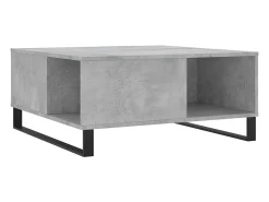 Mesa De Centro* Mesa de centro | Mesa de apoio 80x80x36.5 cm derivados madeira cimento Cinzento