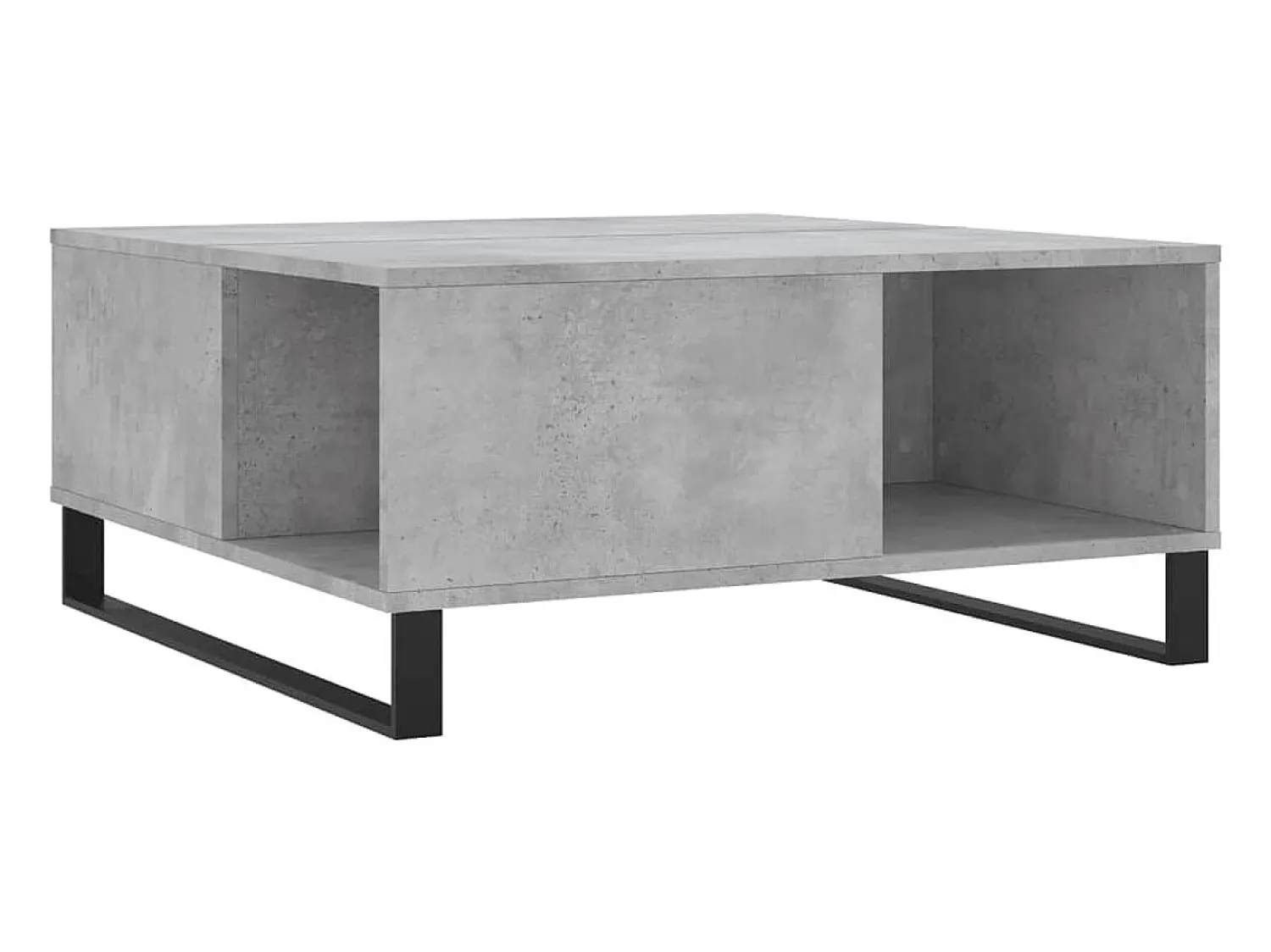 Mesa De Centro* Mesa de centro | Mesa de apoio 80x80x36.5 cm derivados madeira cimento Cinzento