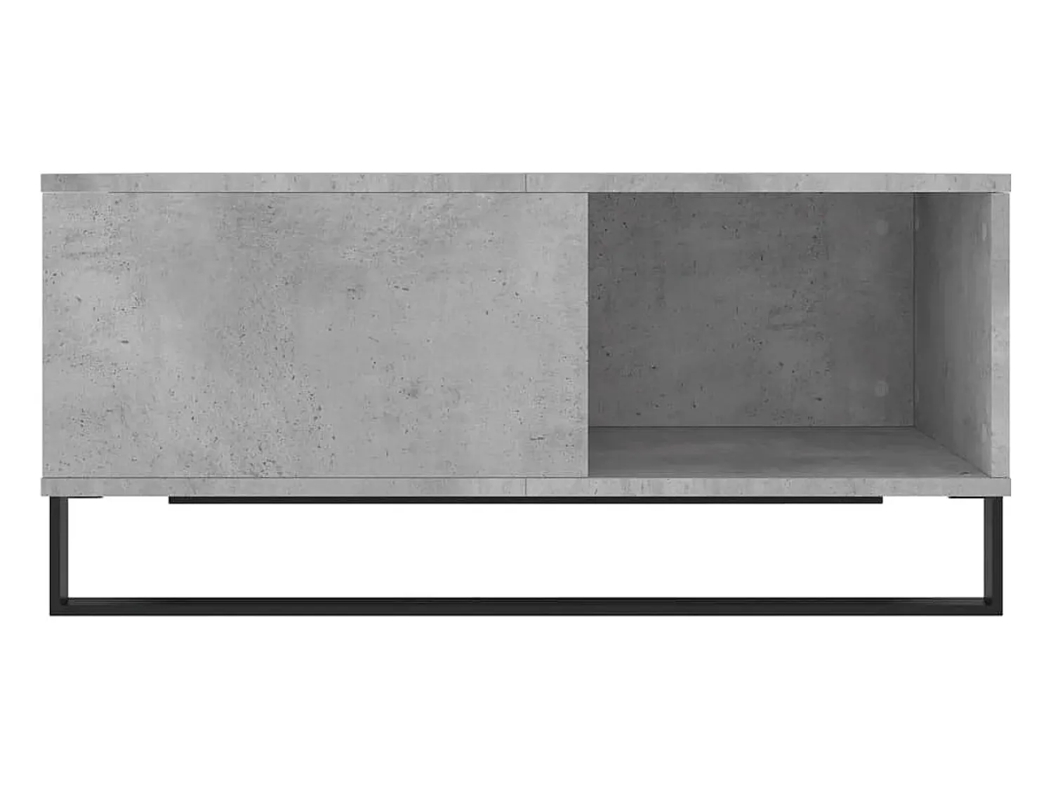 Mesa De Centro* Mesa de centro | Mesa de apoio 80x80x36.5 cm derivados madeira cimento Cinzento