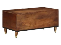Mesa De Centro* Mesa de centro | Mesa de apoio | Mesa de café mel 80x50x40 cm Castanho